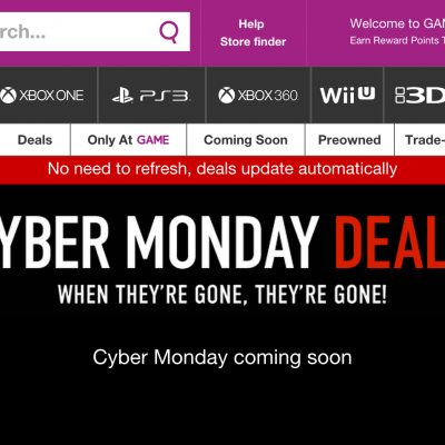 Game Cyber Monday