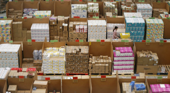 Amazon workers handling orders on Black Friday and Cyber Monday. Amazon workers handling orders on Black Friday and Cyber Monday.