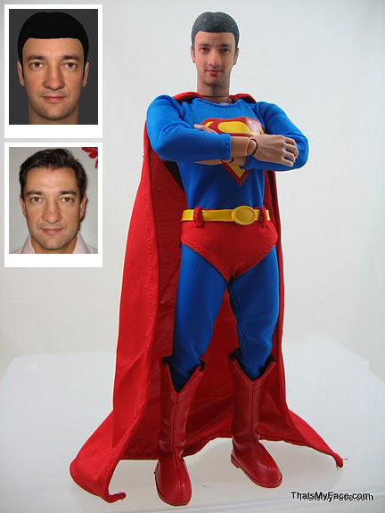 Life-size Superman urn. (Cremation Solutions) Life-size Superman urn. (Cremation Solutions)