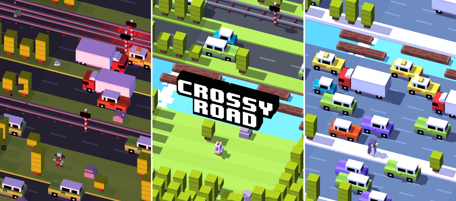 Crossy Road: The mobile game Flappy Bird wishes it was