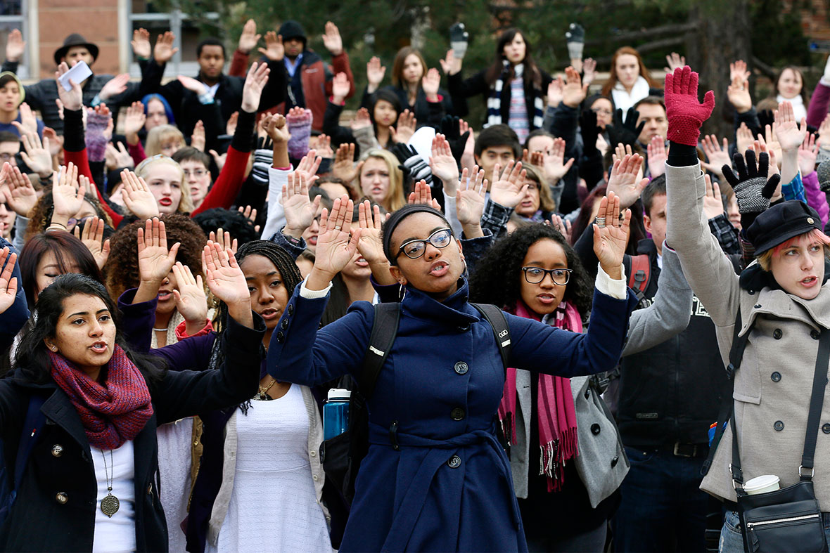 ferguson hands up walk out