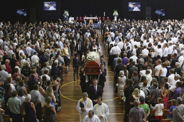 Australian cricketer Phil Hughes funeral