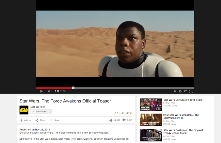 Star Wars The force Awakens trailer