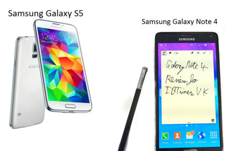 Samsung Galaxy Note 4 vs Galaxy S5: Technical comparison of two of the best high-end smartphones of 2014