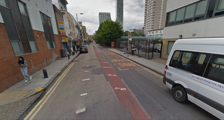 Falling wall on Westferry Road