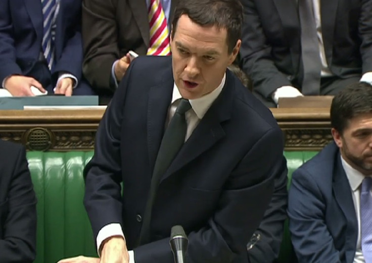 Osborne in House of Commons delivering his Autumn Statement