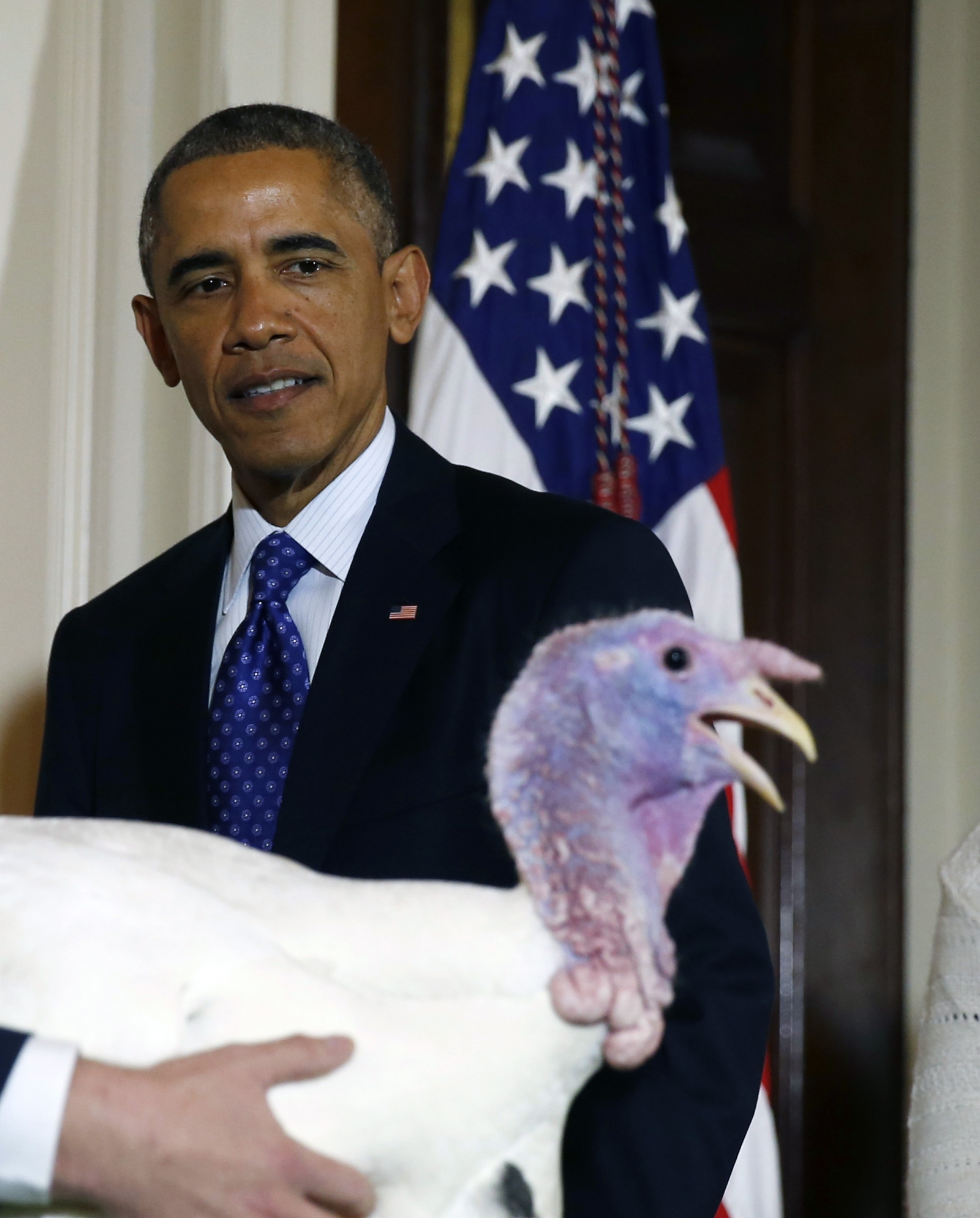 U.S. President Barack Obama participates in the annual turkey pardoning ceremony of U.S. President Barack Obama participates in the annual turkey pardoning ceremony of