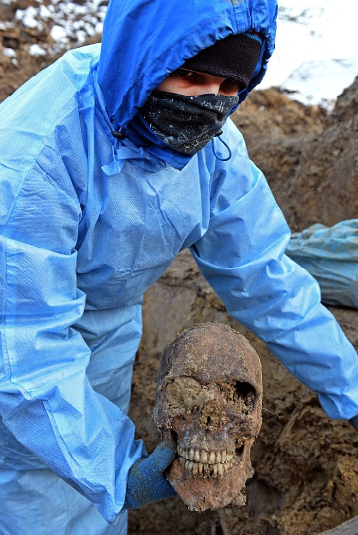 Poland Nazi mass graves soldiers