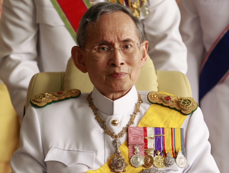 Suspects in Thailand corruption scandal  accused of  exploiting monarchy (King Adulyadej, above)  for personal gain
