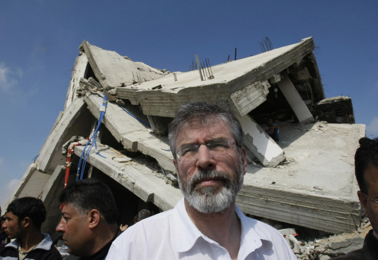 Gerry Adams has been banned from Gaza by Israel