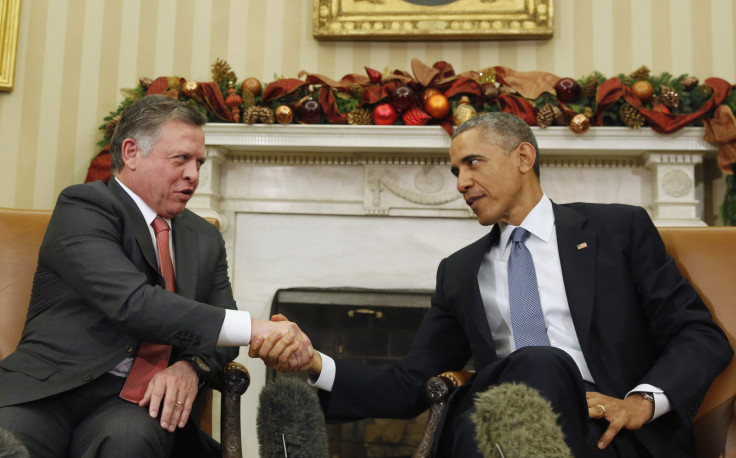 Jordan King Abdullah US President Barack Obama