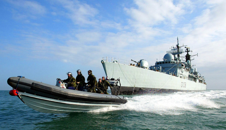 Royal Navy boats on an operation in the Persian Gulf in 2002. The UK is to expand its military presence in the region with a new £15 million naval base. (Reuters)