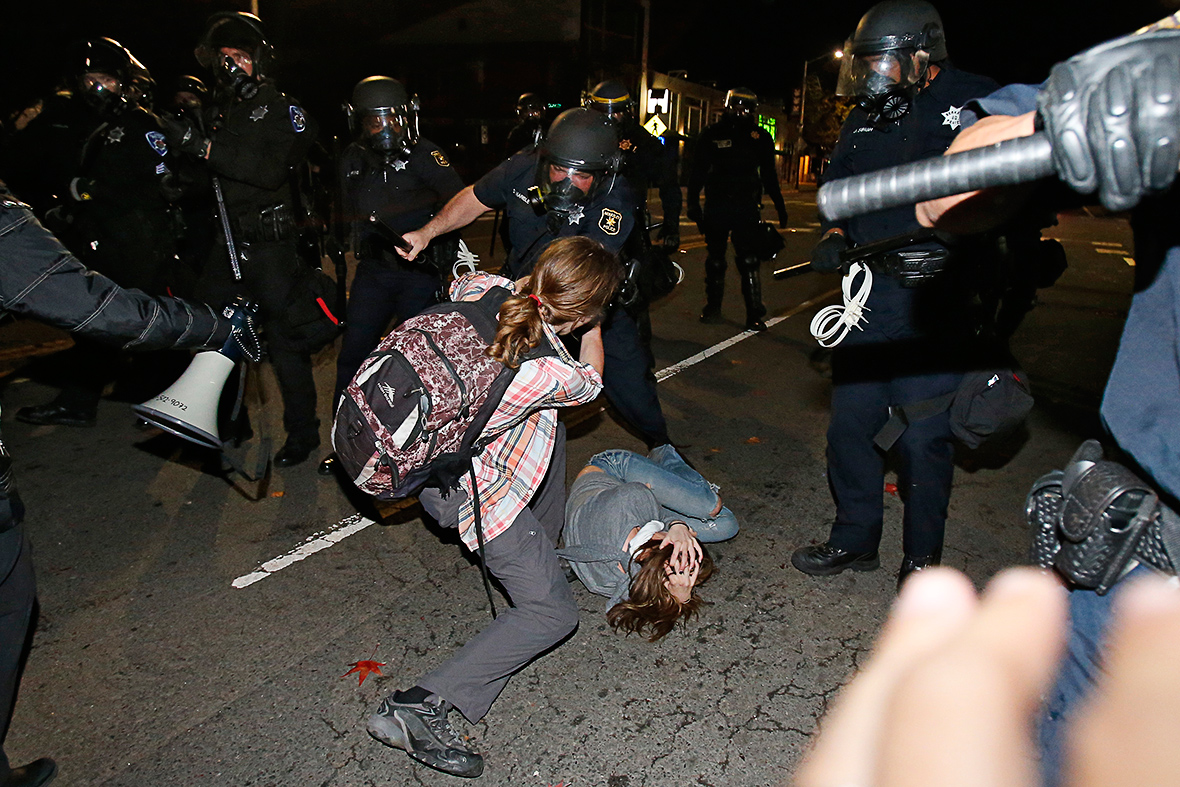 berkeley police violence protest