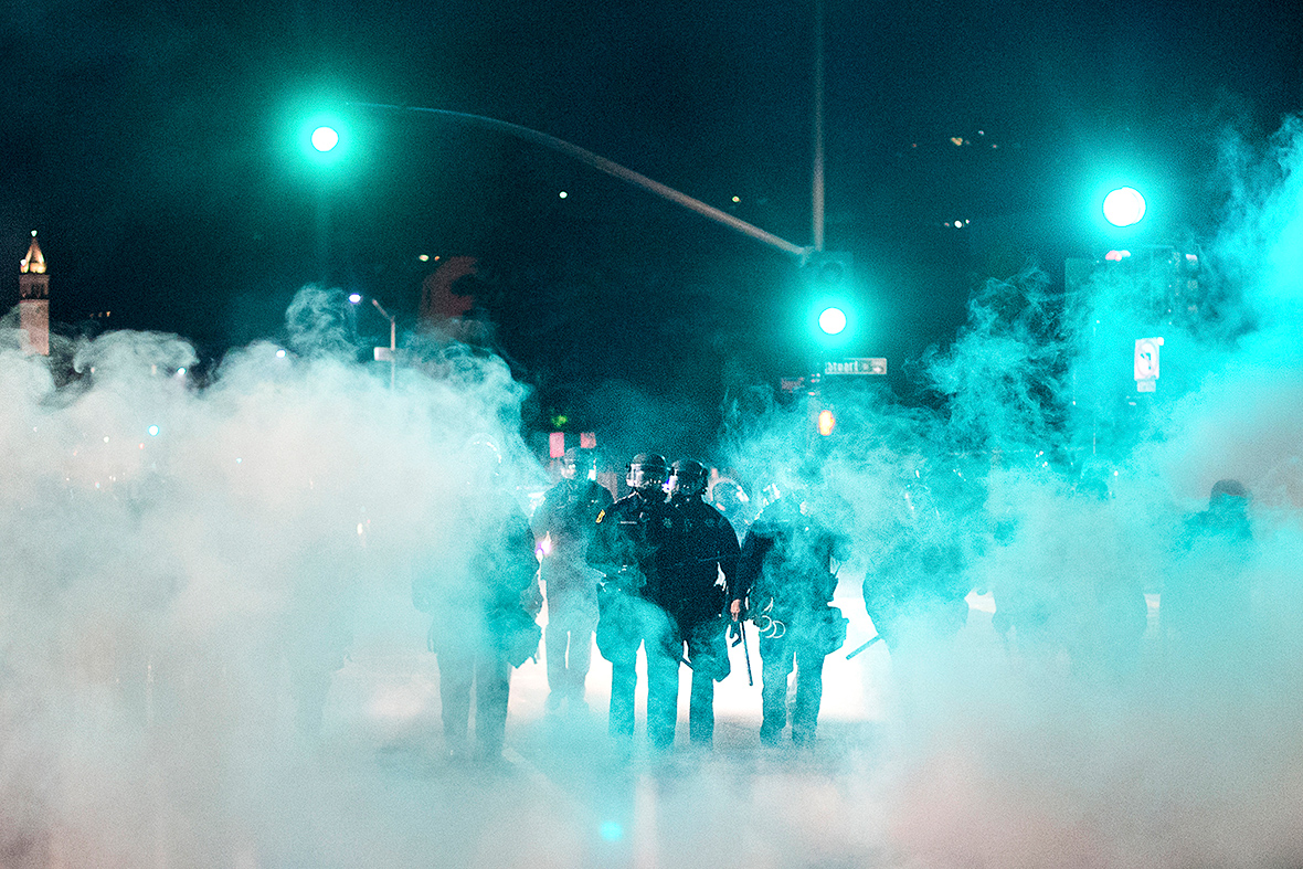 berkeley police violence protest