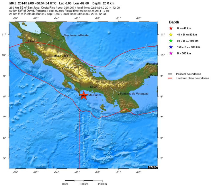 panama earthquake