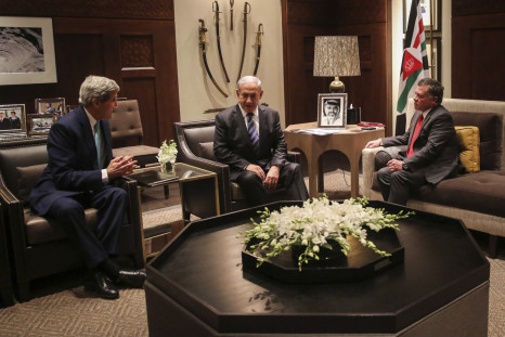 John Kerry King Abdullah Benjamin Netanyahu
