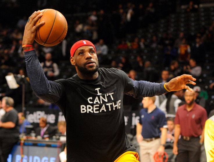 LeBron James I can't breathe t-shirt protest Eric Garner