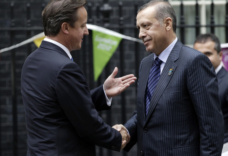 Cameron and President Recep Tayyip Erdogan