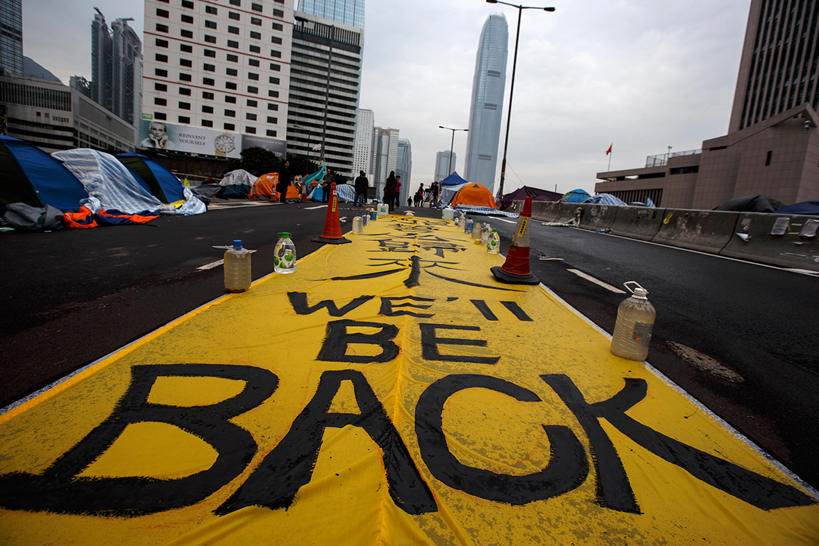 hong Kong protest camp