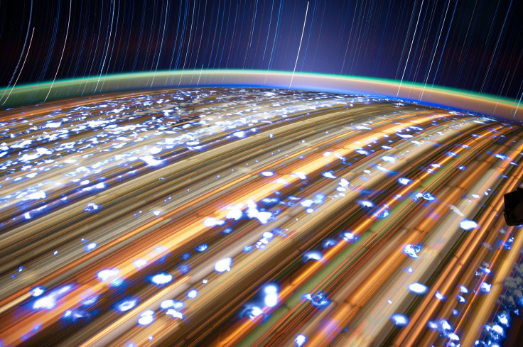 Star trails from meteor showers, captured at a really close distance