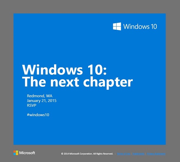Windows 10 Consumer Preview Launched 21 January