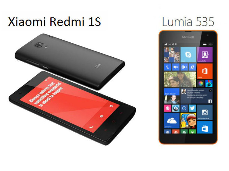 Microsoft Lumia 535 vs Xiaomi Redmi 1S: Comparison of the budget pure mid-rangers