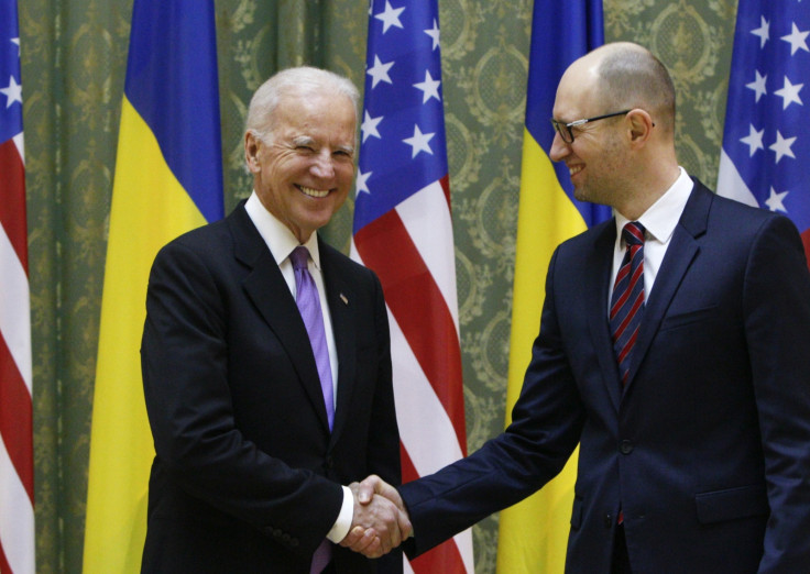 Joe Biden Arseniy Yatsenyuk