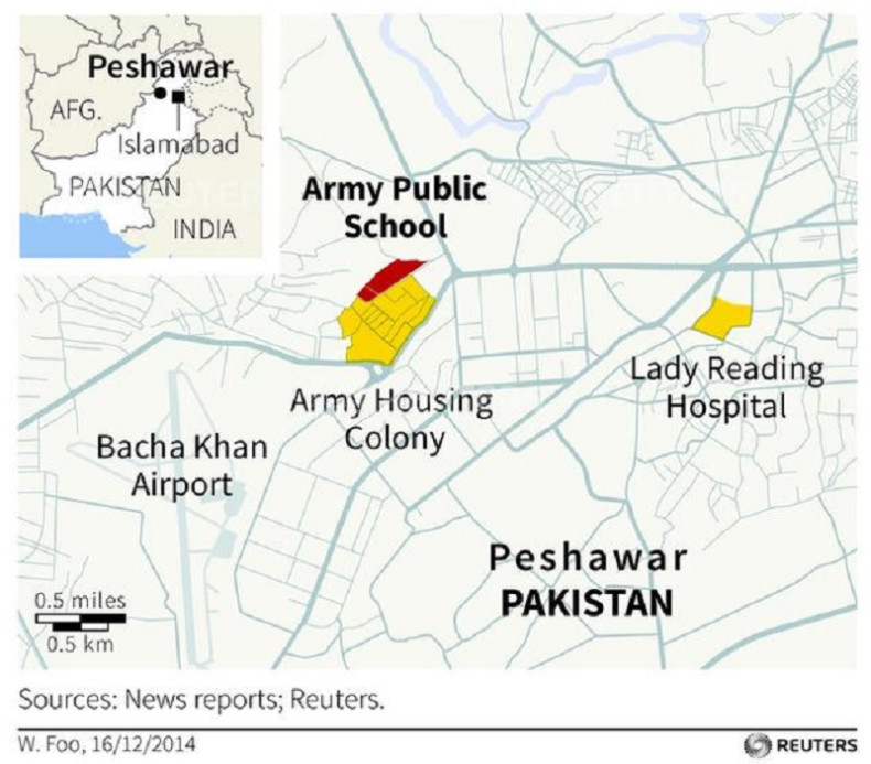 Peshawar school attack massacre at Pakistan school Taliban terrorists disguised as soldiers