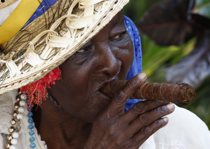 Street entertainer waits for tourists in Havana