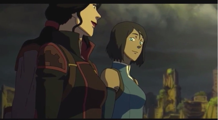 The legend of Korra Lesbian romance? Korra and Asami ended up together in series finale