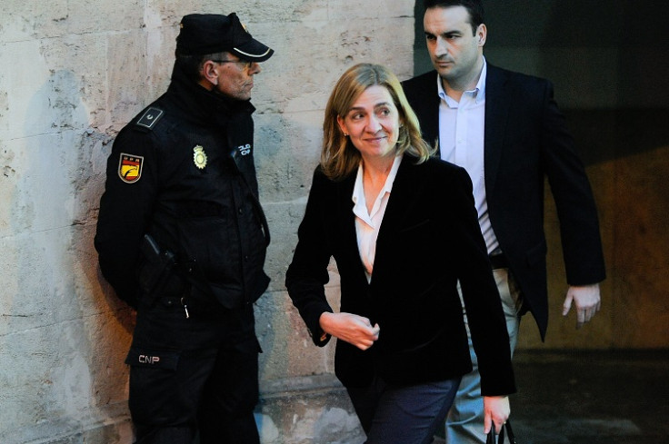 Princess Cristina of Spain leaves the Palma de Mallorca Courthouse