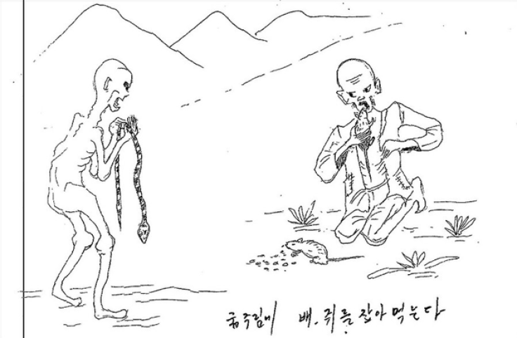 Kim Kwang-il: "Out of starvation and hunger, find snakes and rats and you eat them"