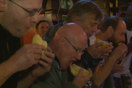 World pie eating championships take place in Wigan