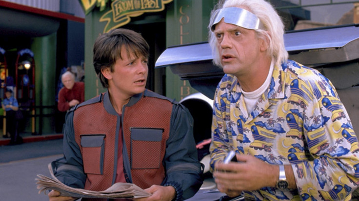 Marty McFly and Doc Brown visit the year 2015 in Back to the Future II