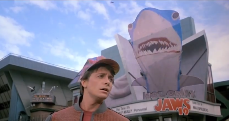 Jaws 3D showing at the cinema with a giant hologram advertising campaign in 2015