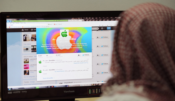 A Saudi man browses Twitter in Riyadh. (Getty) A Saudi man browses Twitter in Riyadh. (Getty)