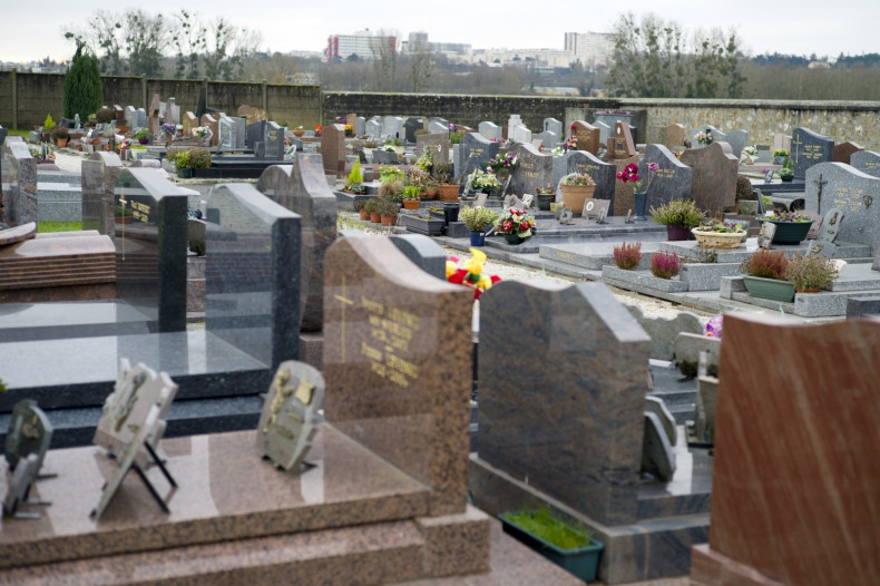 The cemetery of Champlan, a southern Paris' suburb. (KENZO TRIBOUILLARD/AFP/Getty Images)