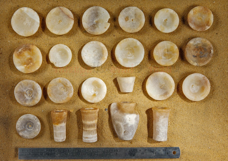 23 limestone pots and four copper tools were discovered in the tomb of Khentkaus III