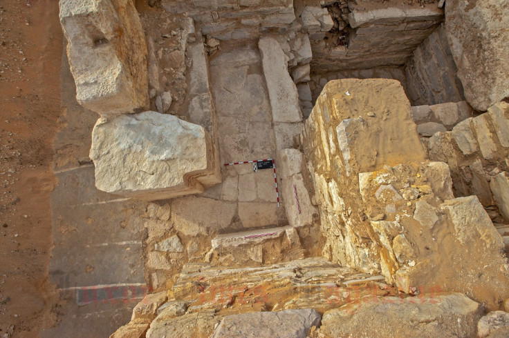 A view of Queen Khentkaus III's mastaba from the top