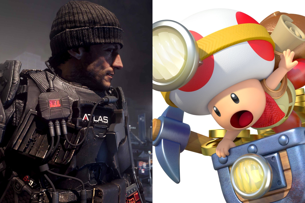 UK Video game chart call of duty captain toad