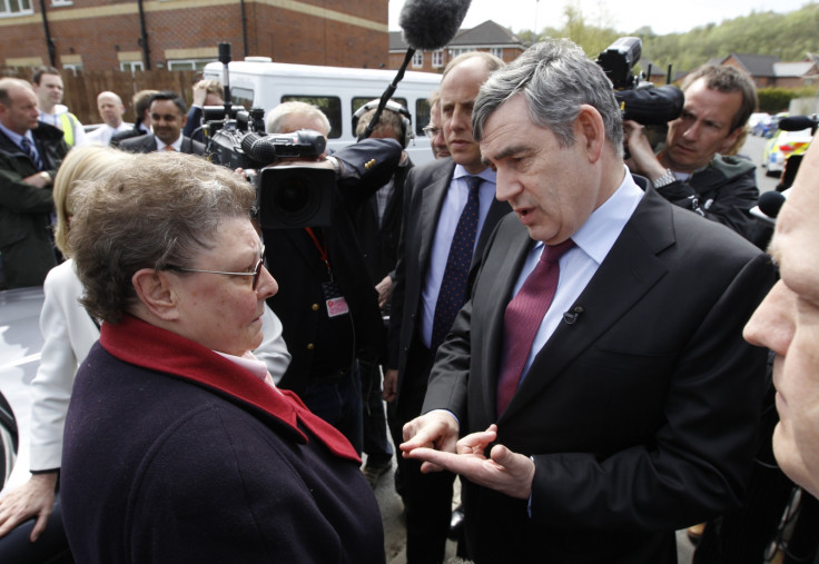 Gillian Duffy and Gordon Brown