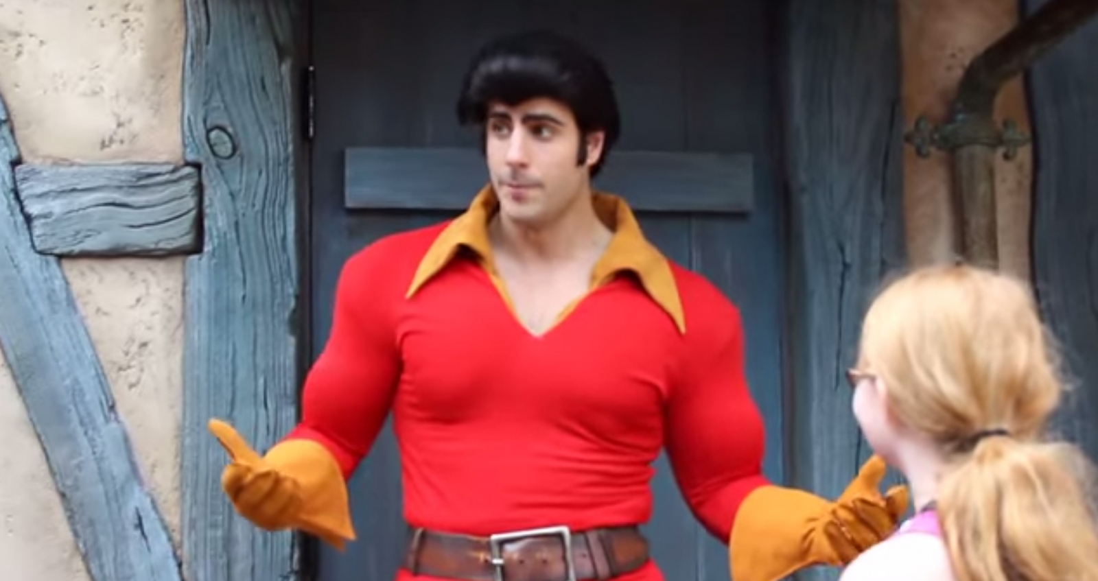 gaston disney hair