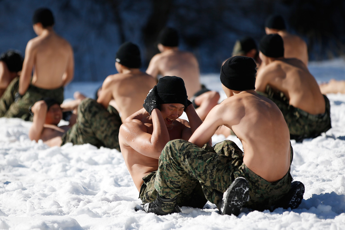 South Korea troops winter exercise