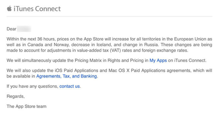 Apple App Store email