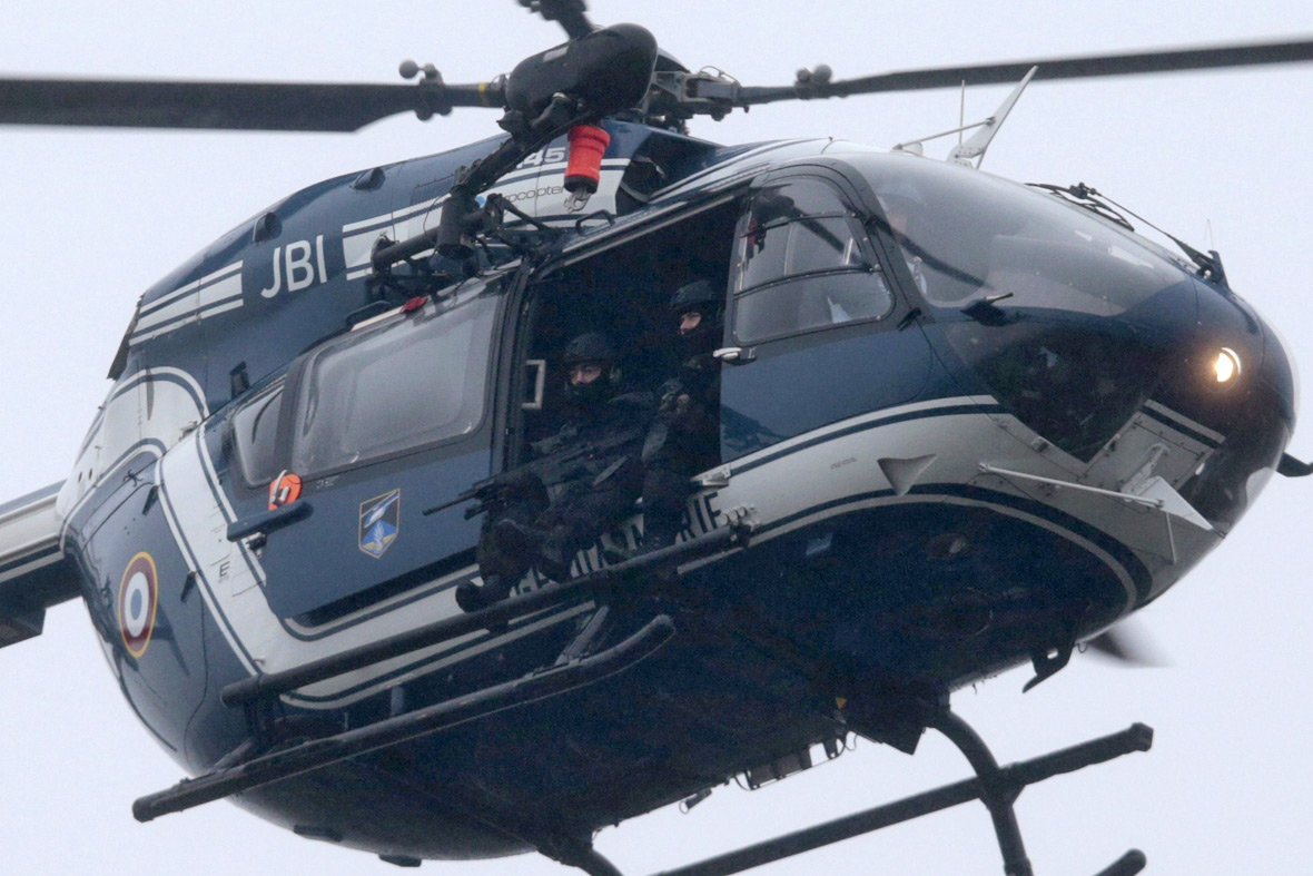 Charlie Hebdo helicopter