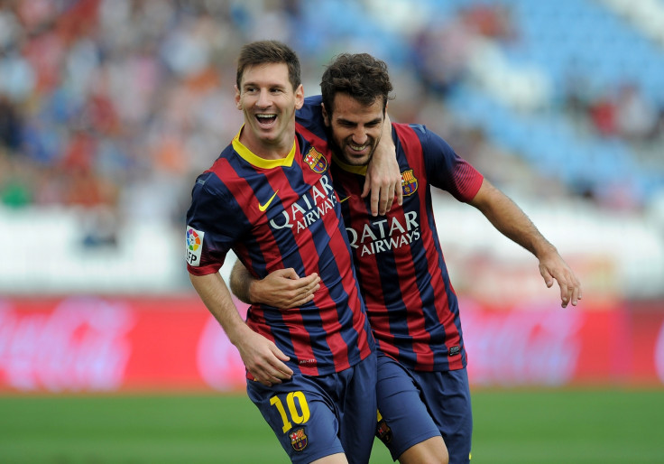 Messi and Fabregas