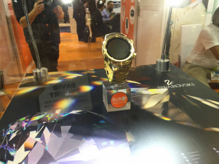 Burg Gold and diamond smartwatch CES 2015