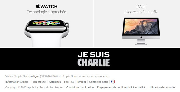 Apple je suis Charlie