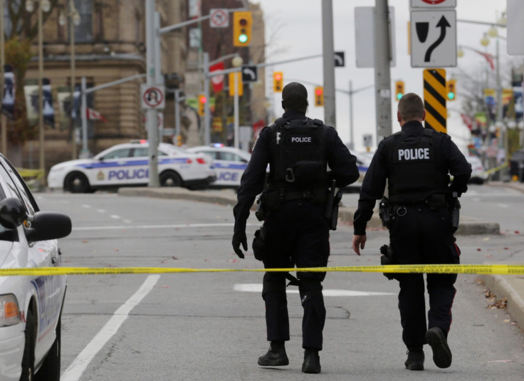 Canadian police in Ottawa following October's attack in Parliament Hill. (Getty)