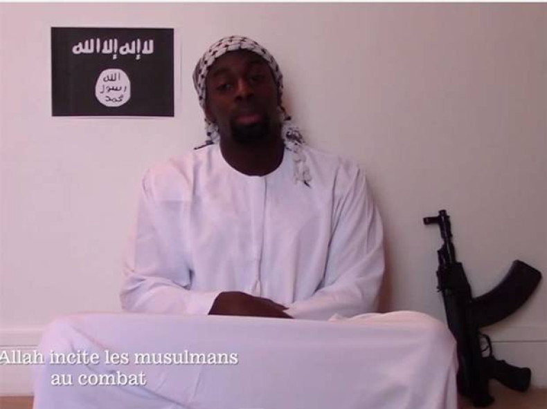 Ahmed Coulibaly in a video released today, in which he says he carried out the attacks in the name of Islamic State.